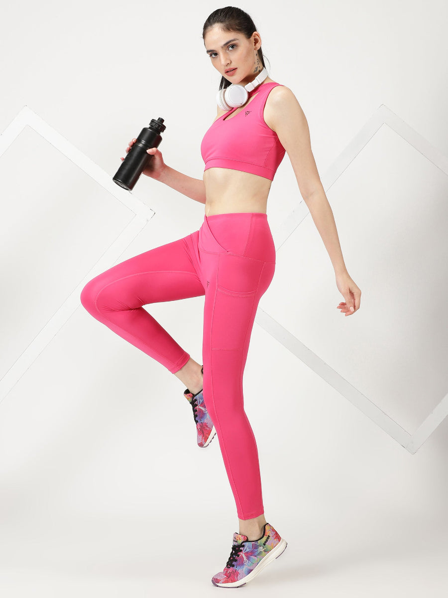 Beetroot Purple High Waist Leggings
