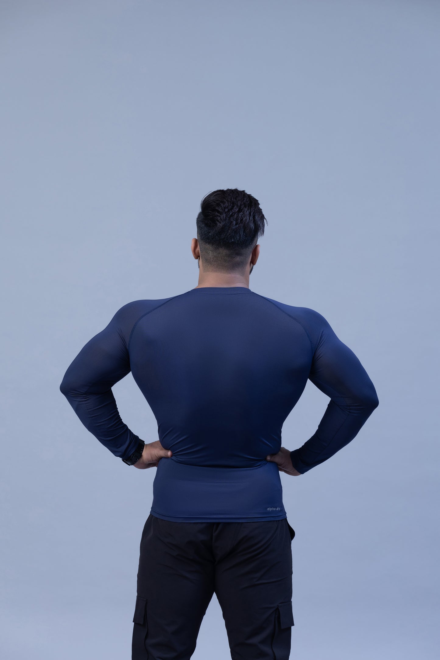 Full Sleeve Compression T-shirt- Navy