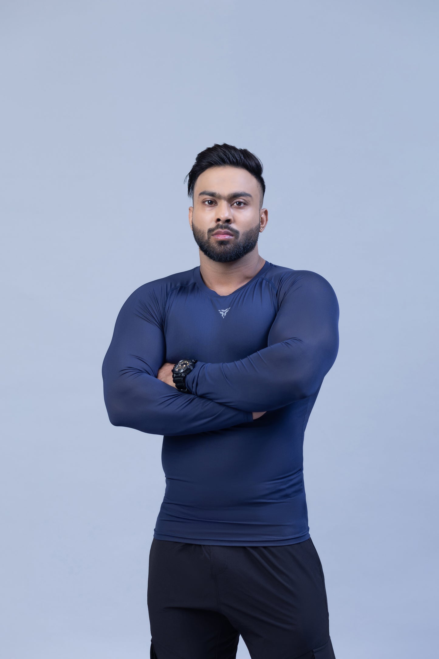 Full Sleeve Compression T-shirt- Navy