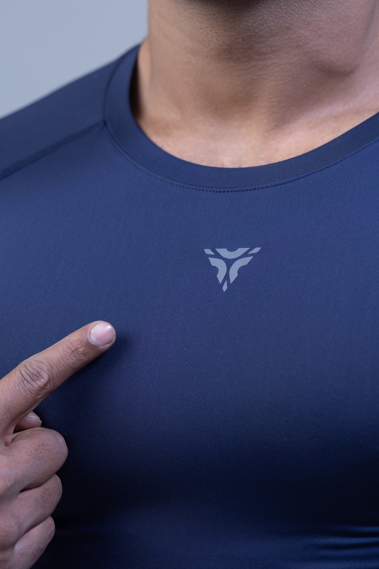 Full Sleeve Compression T-shirt- Navy