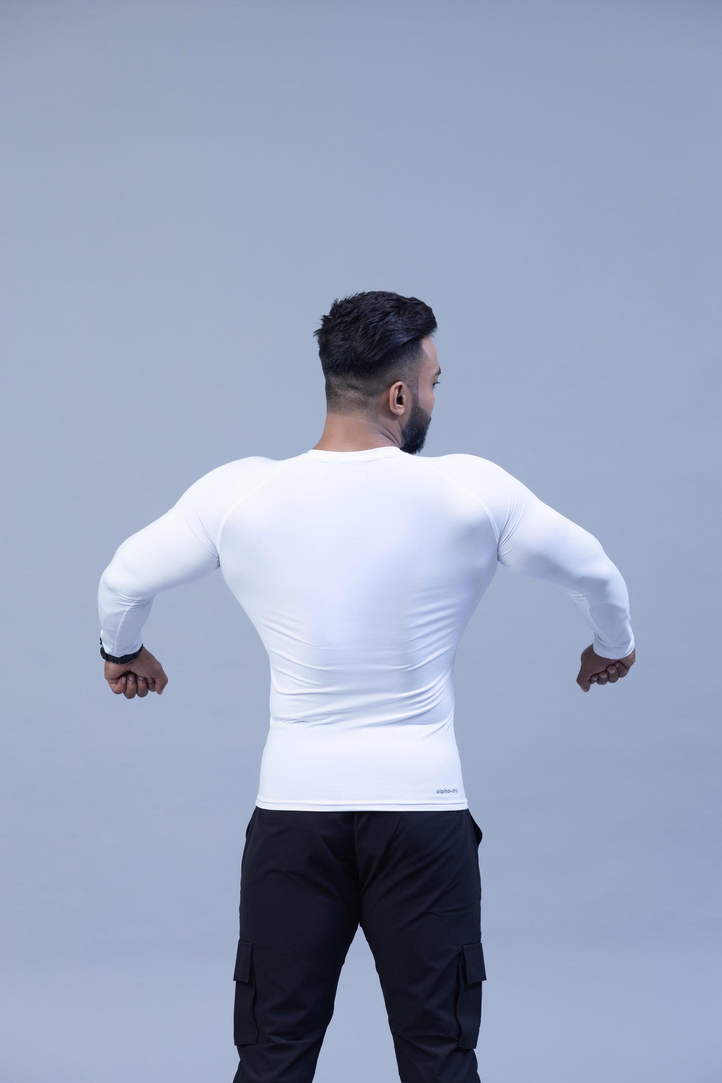 Full Sleeve Compression T-shirt- White