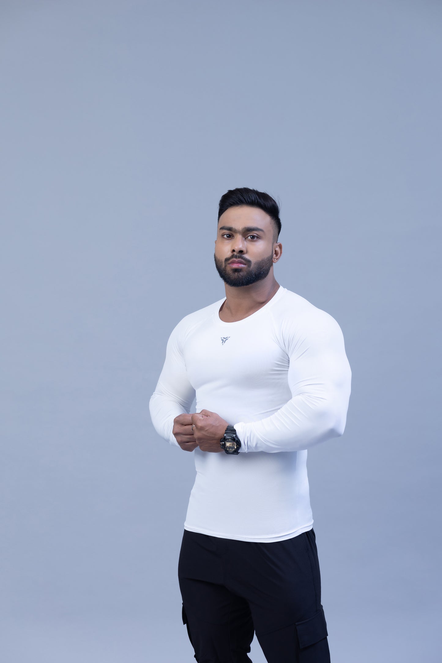 Full Sleeve Compression T-shirt- White