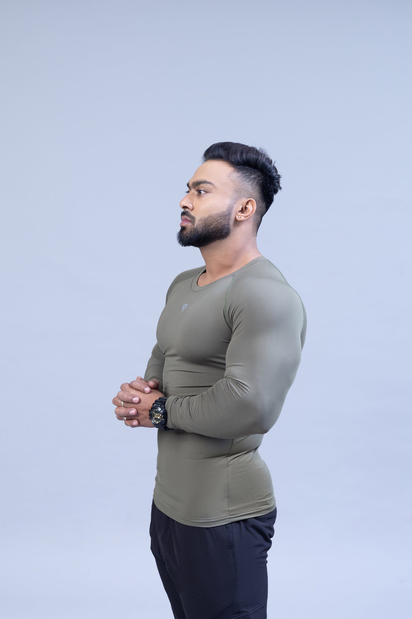 Full Sleeve Compression T-shirt- Olive