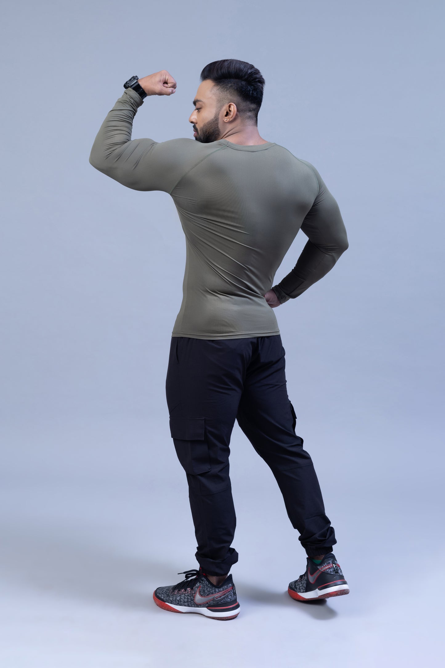 Full Sleeve Compression T-shirt- Olive