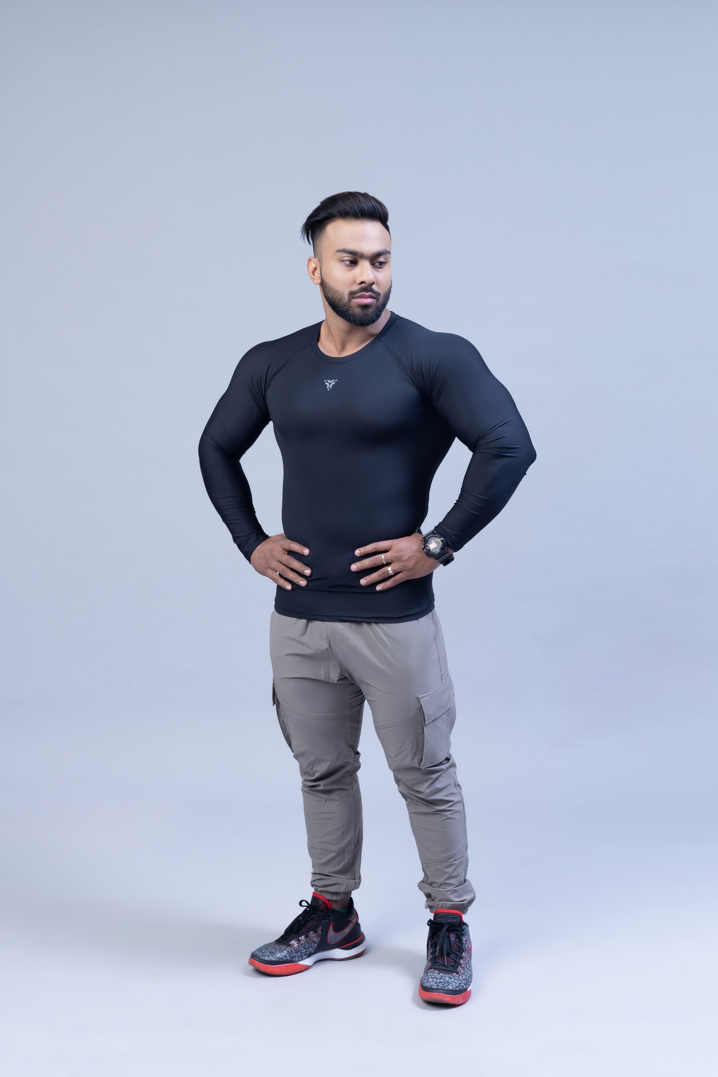 Full Sleeve Compression T-shirt- Black