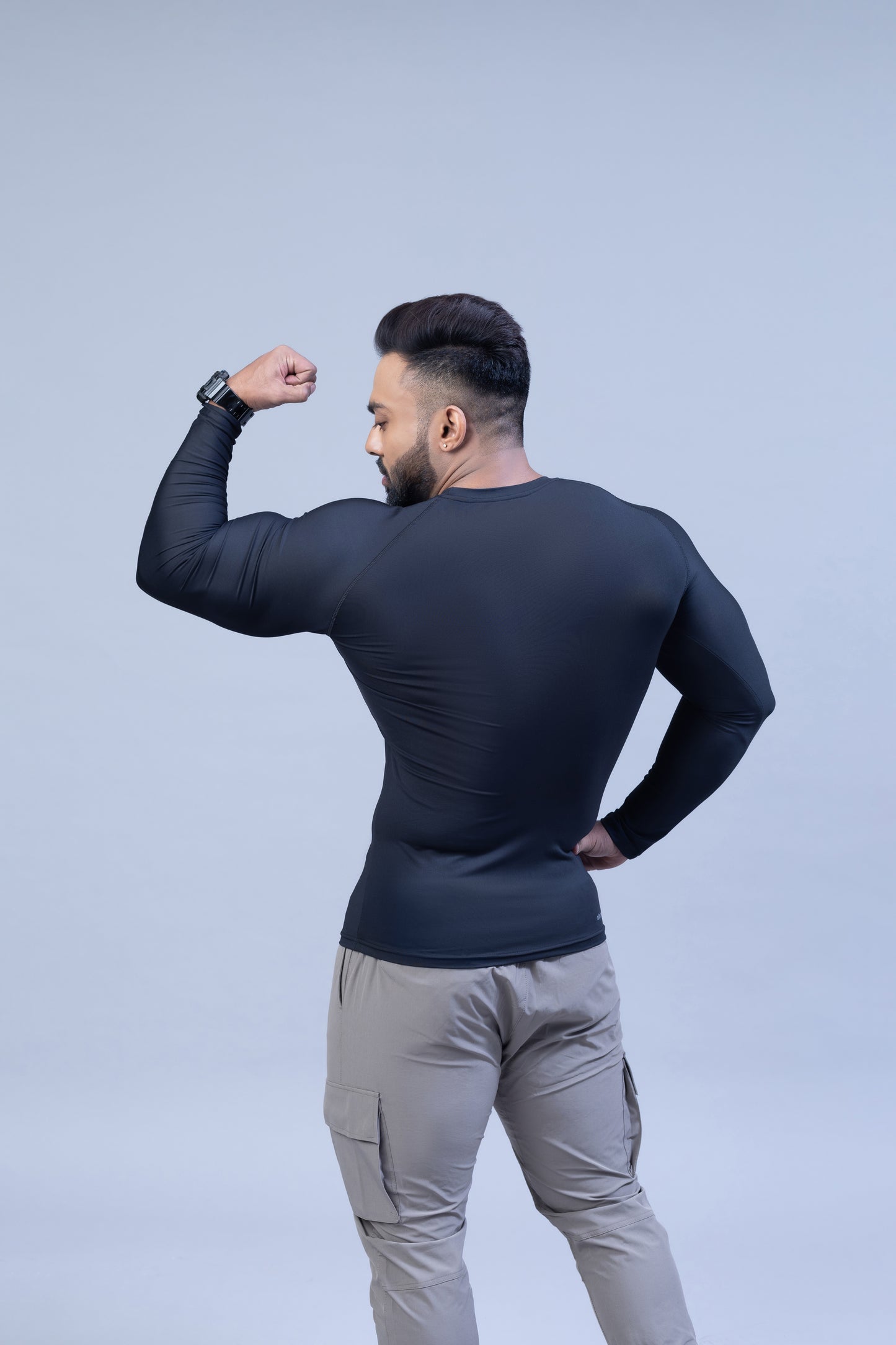 Full Sleeve Compression T-shirt- Black