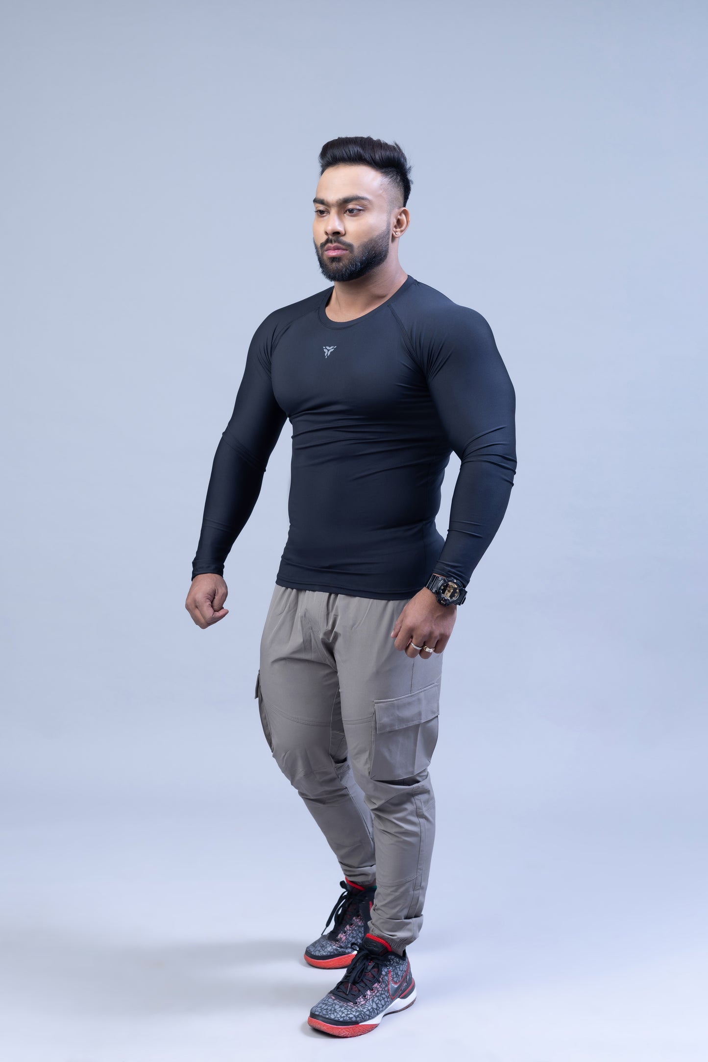 Full Sleeve Compression T-shirt- Black