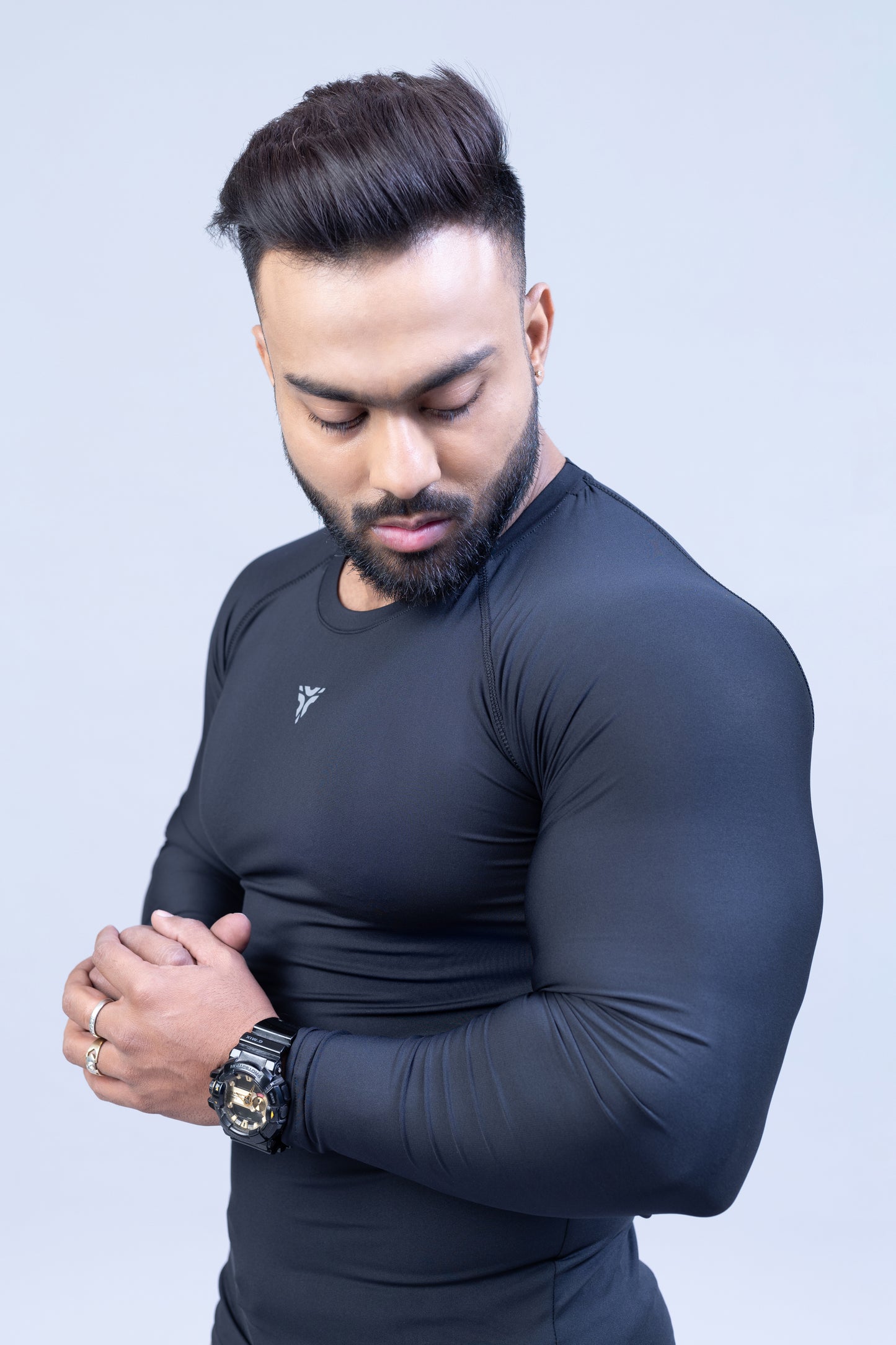 Full Sleeve Compression T-shirt- Black