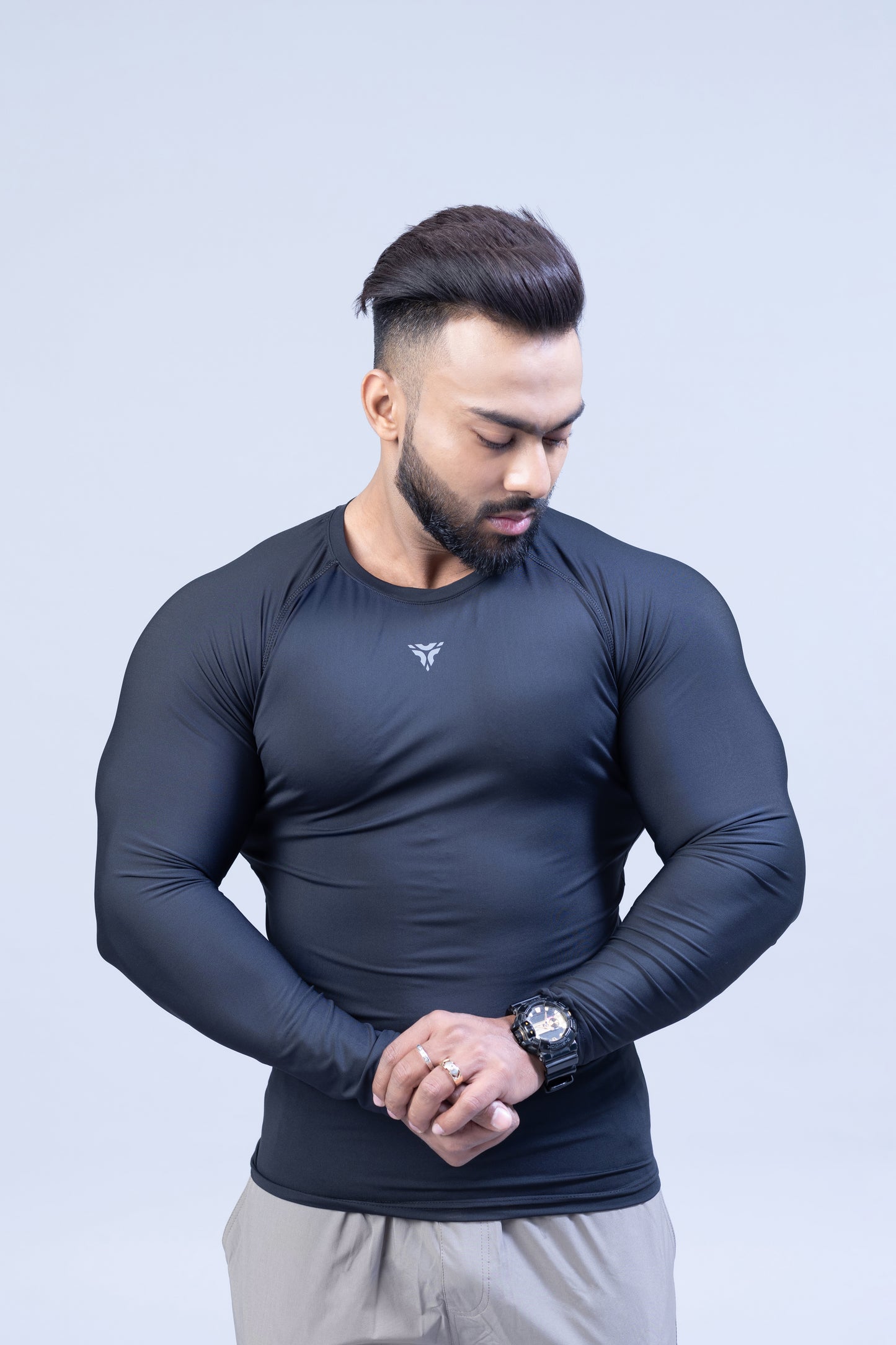 Full Sleeve Compression T-shirt- Black