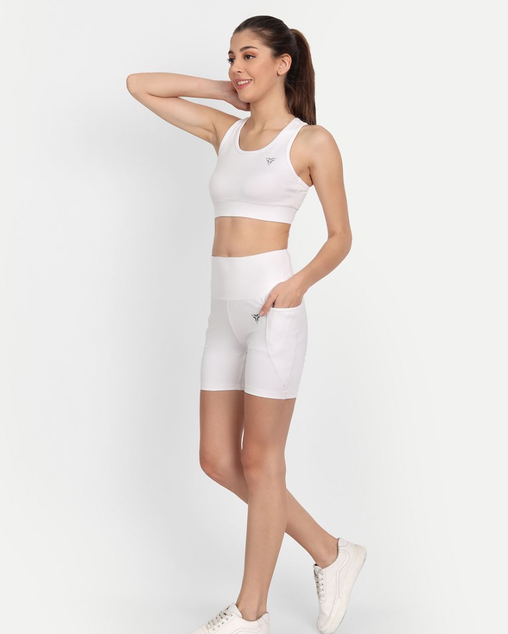 Bluite Shorts Co-ord Set- Winter White