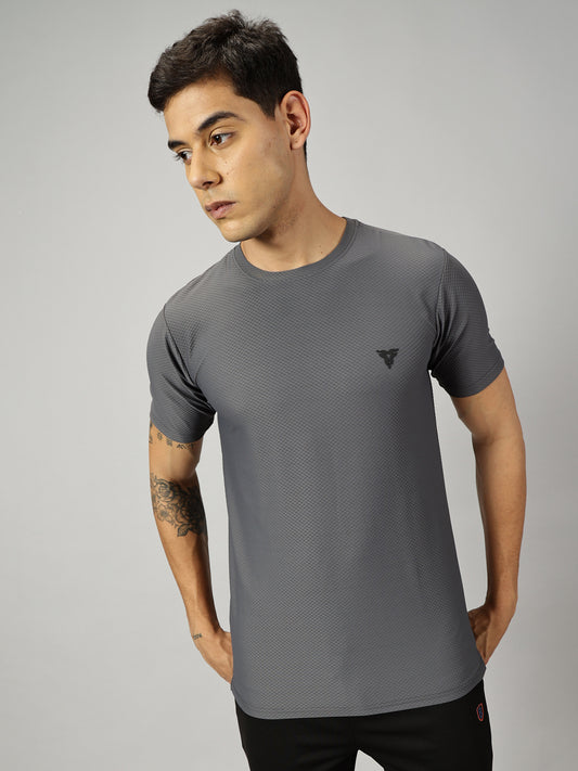 Loop Comb T-shirt- Dark Grey