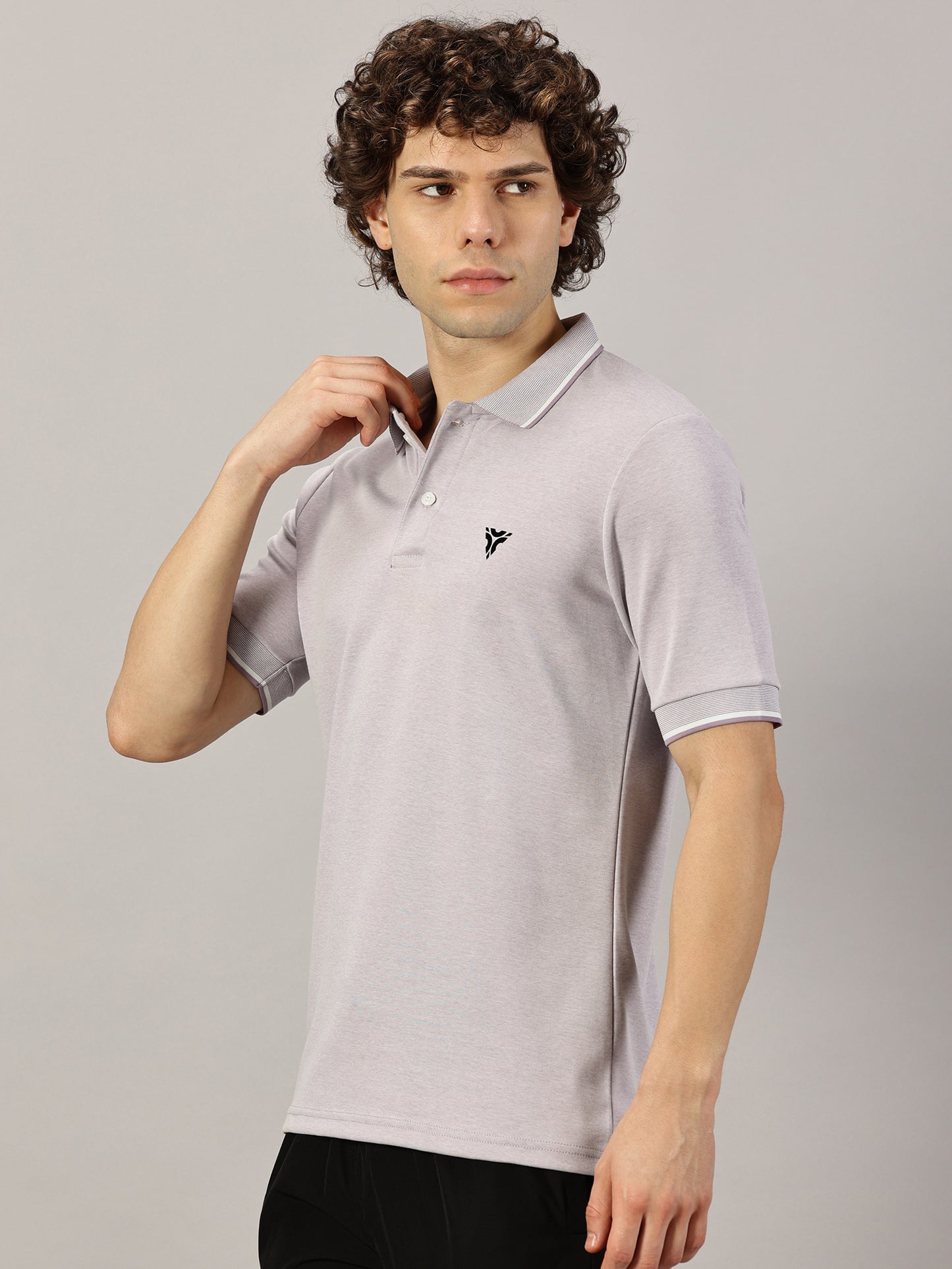Urban Edge Polo T-shirt- Orchid Mélange