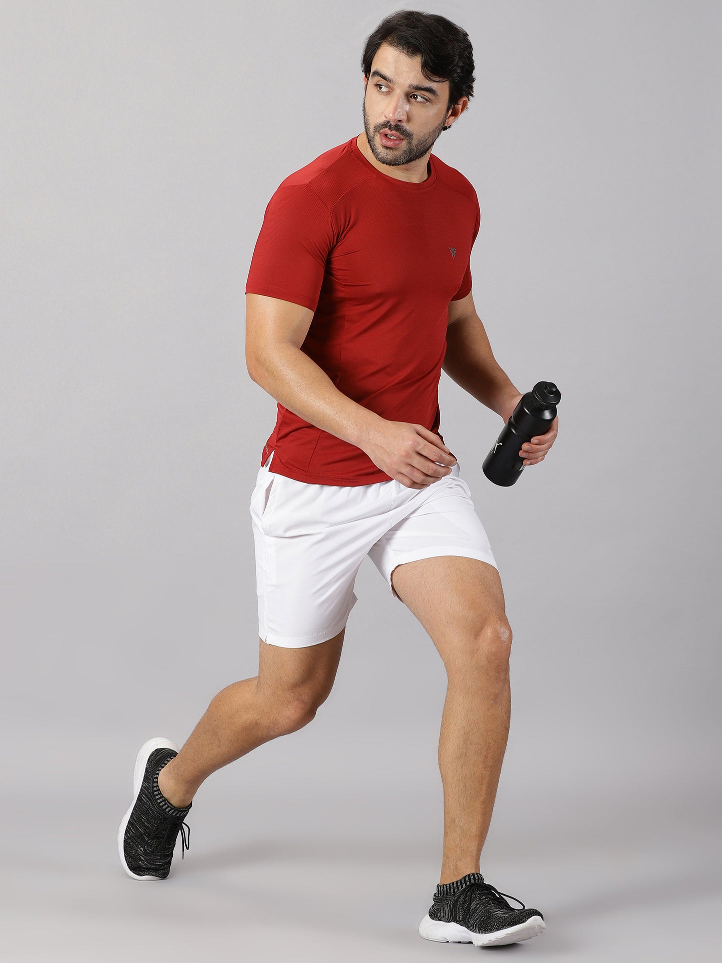 Jersey Knit T-shirt- Red