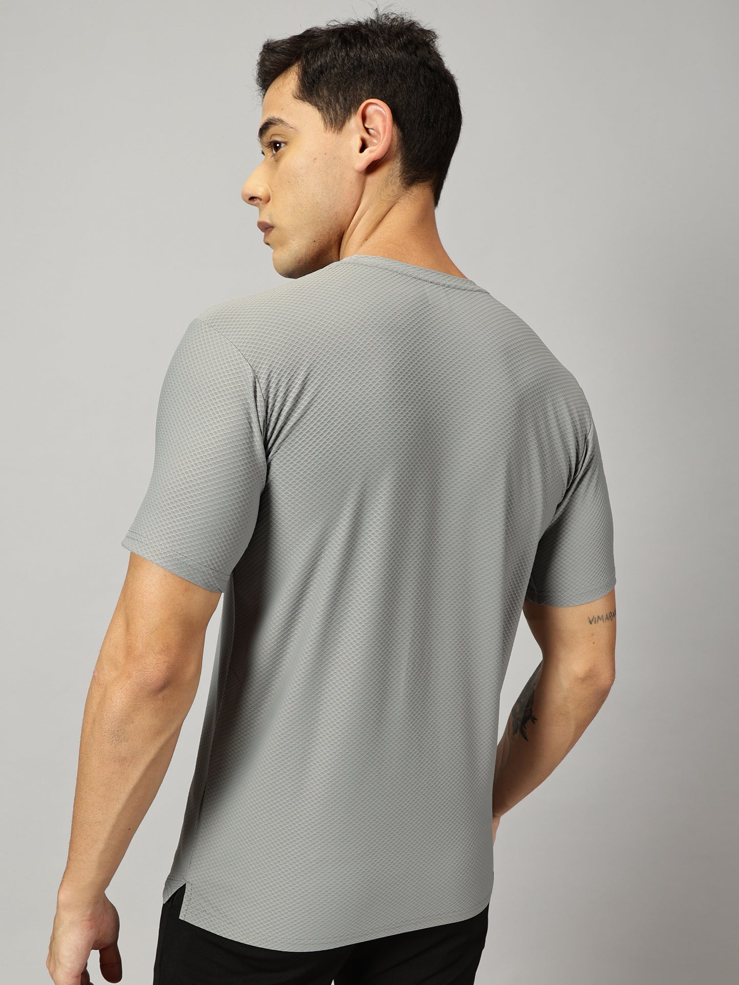 Loop Comb T-shirt- Light Grey