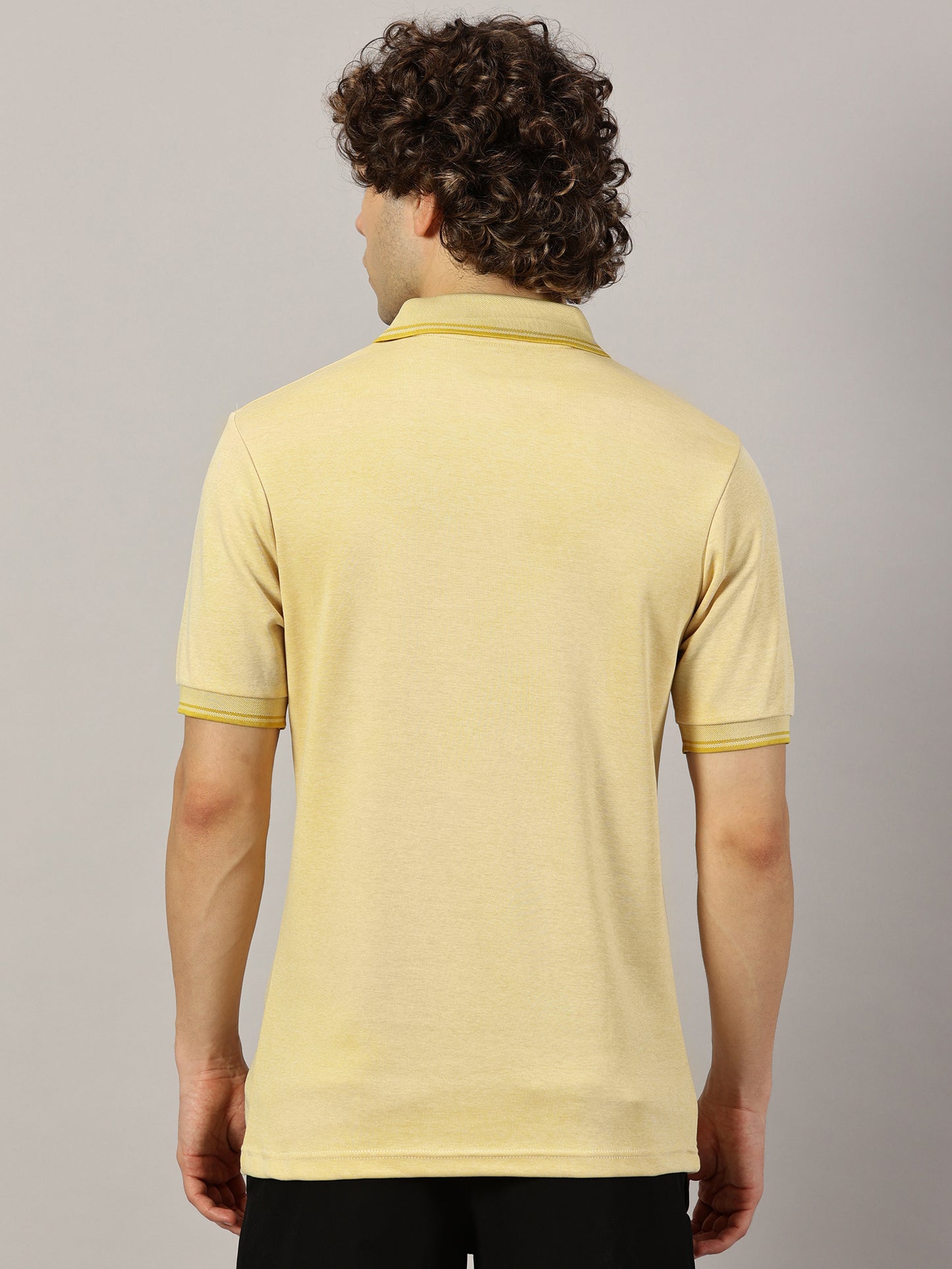 Urban Edge Polo T-shirt- Yellow Mélange