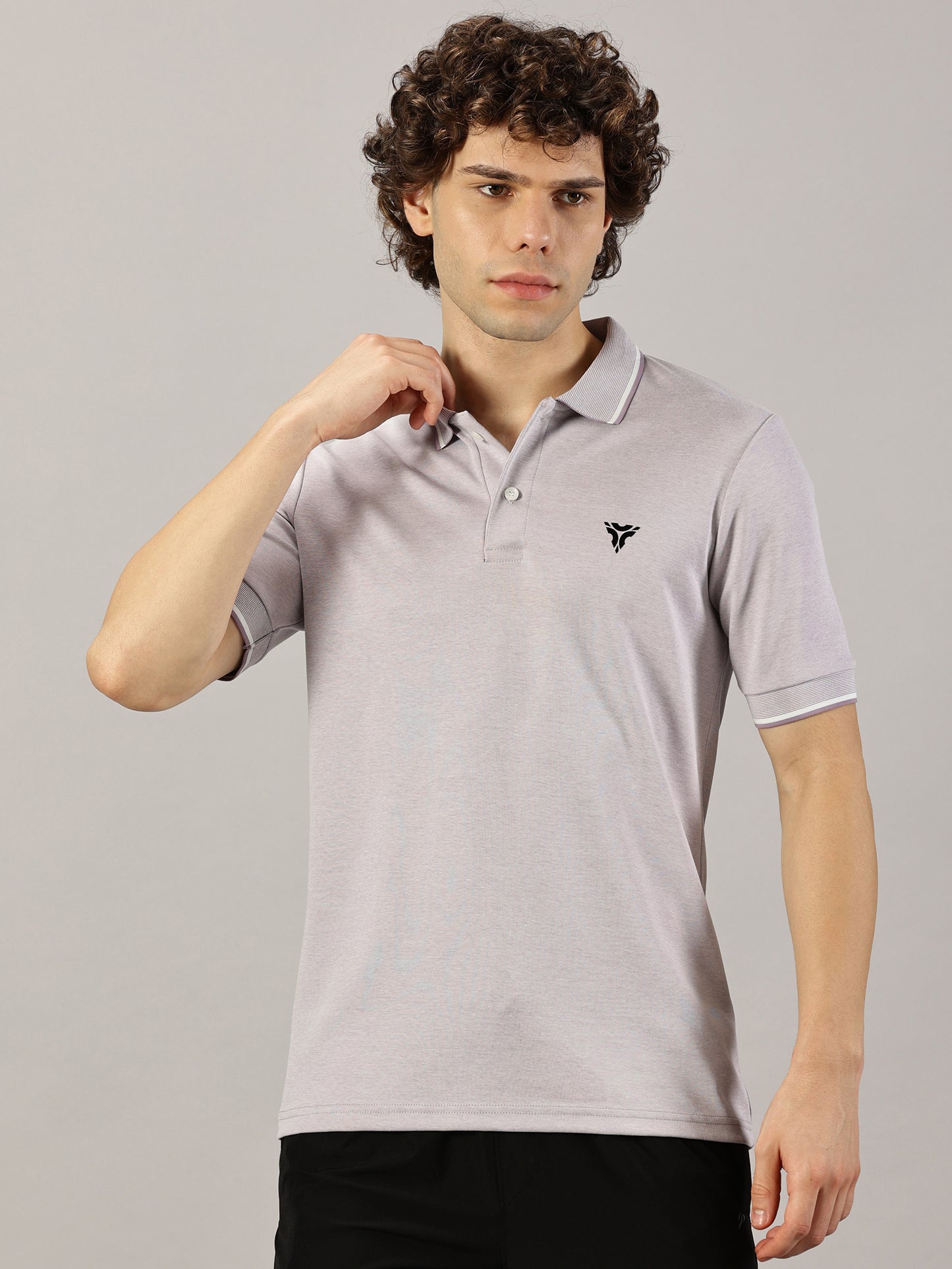 Urban Edge Polo T-shirt- Orchid Mélange