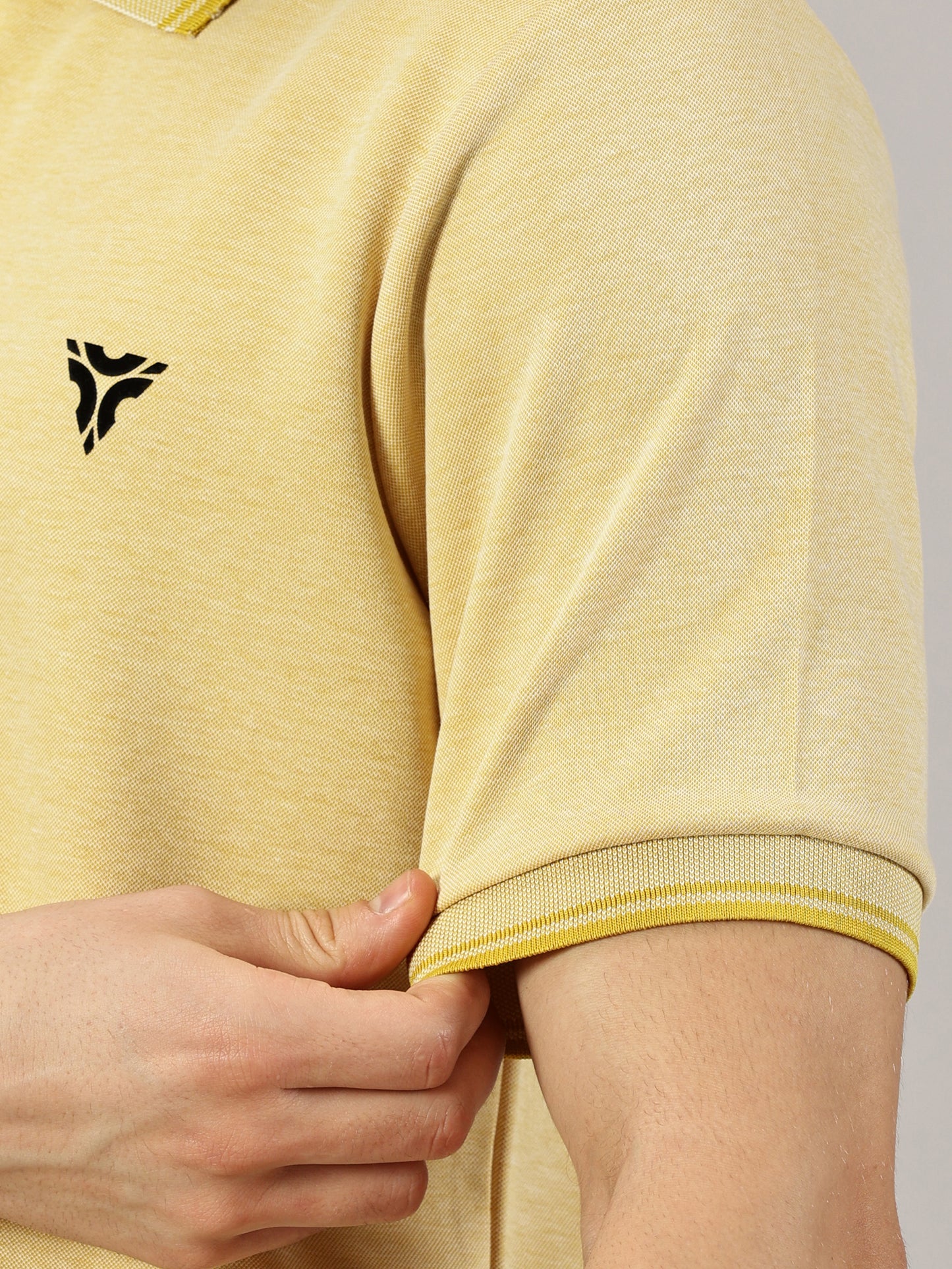 Urban Edge Polo T-shirt- Yellow Mélange