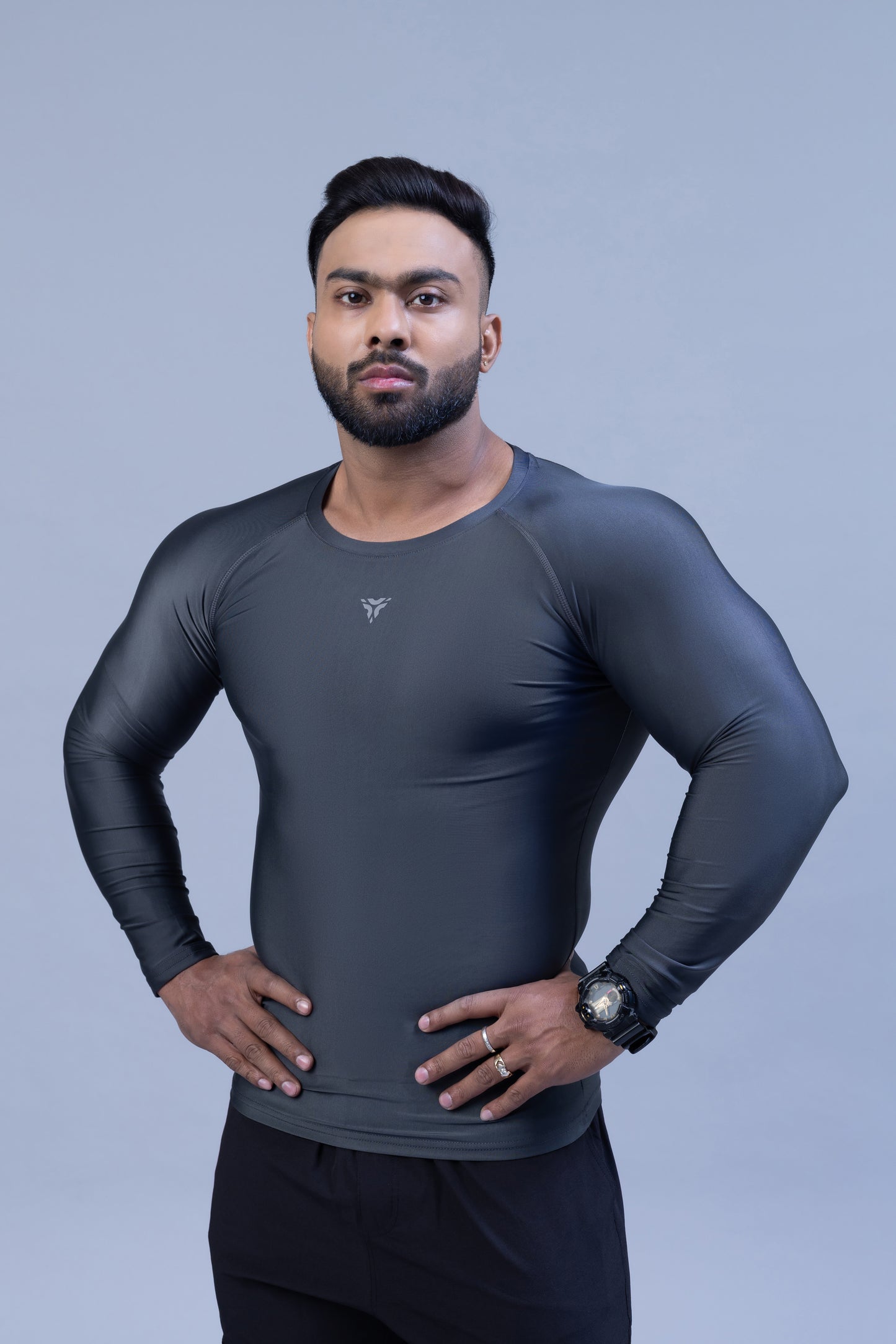 Full Sleeve Compression T-shirt- Black