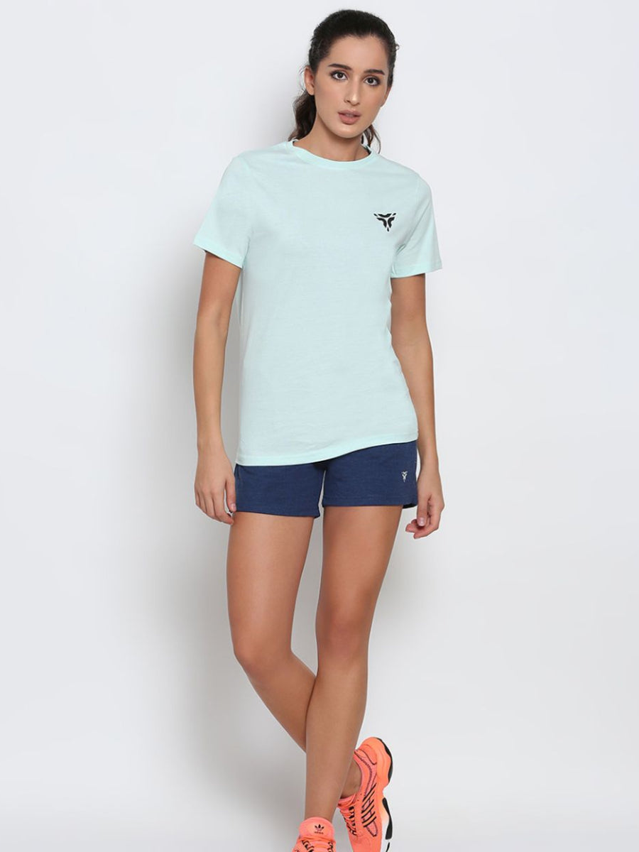 Sea Green Cotton T-shirt for Men