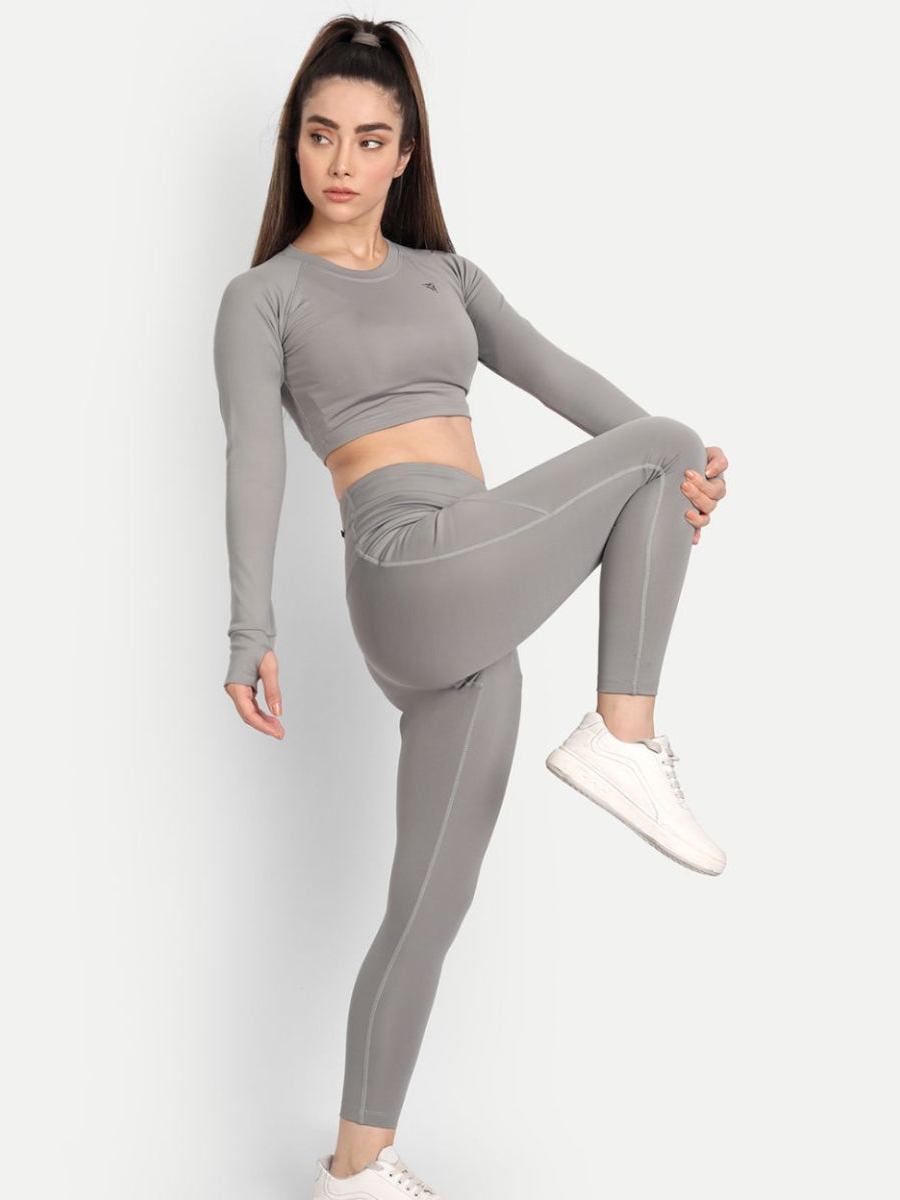 Extent gym Co-Ord Set- Cloud Grey