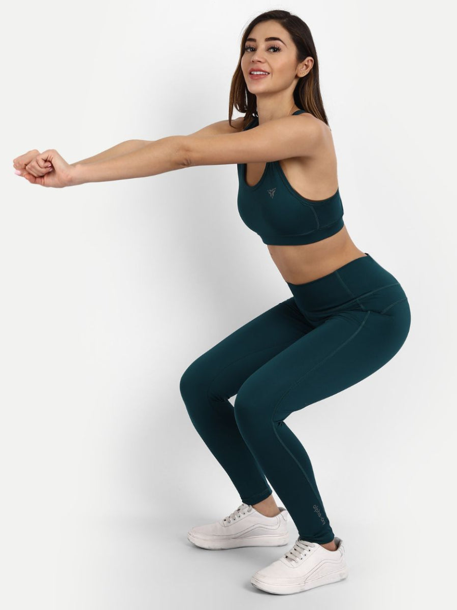 Bottle Green Legging Co-ord Set