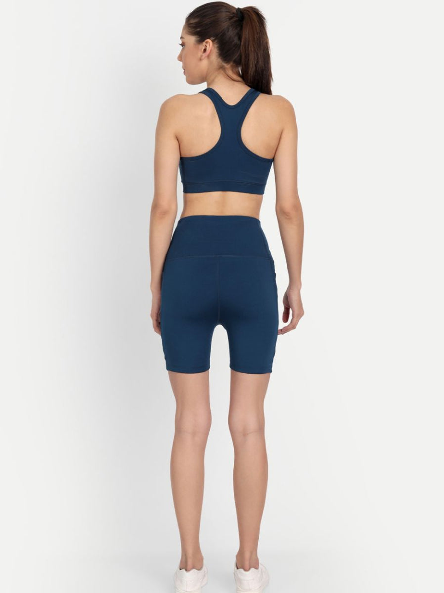 Bluite biker shorts for women- Royal Blue