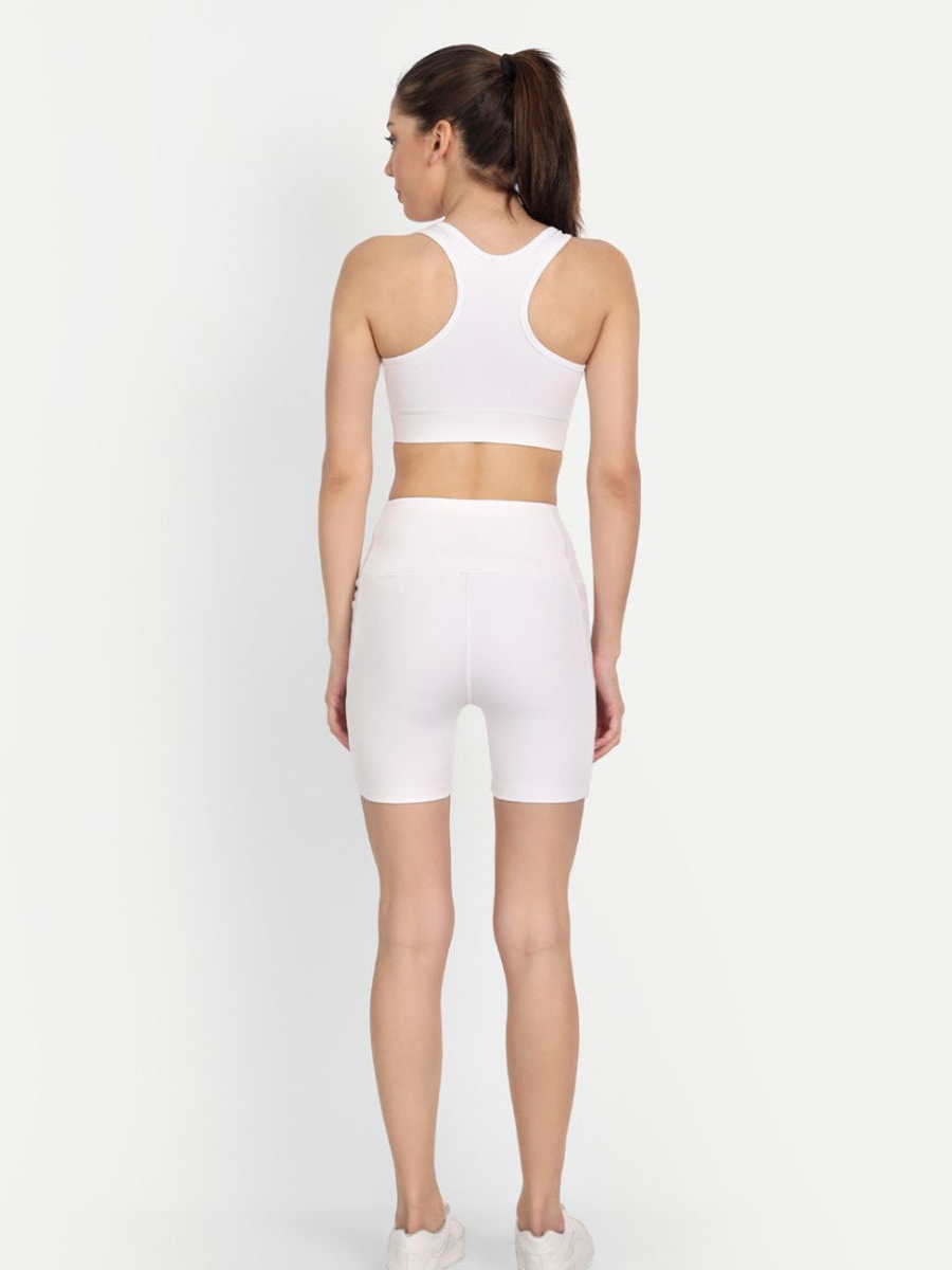 Bluite Shorts Co-ord Set- Winter White