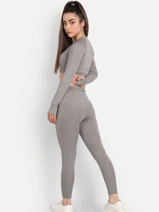 Extent gym Co-Ord Set- Cloud Grey